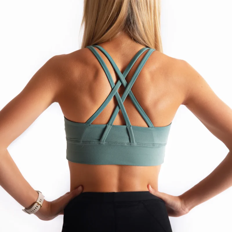 Insight Sports Bra Strappy Tag Logo ISB04S back